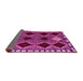 Sideview of Abstract Pink Modern Rug, abs4992pnk