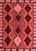 Abstract Red Modern Area Rugs