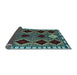 Sideview of Abstract Light Blue Modern Rug, abs4992lblu