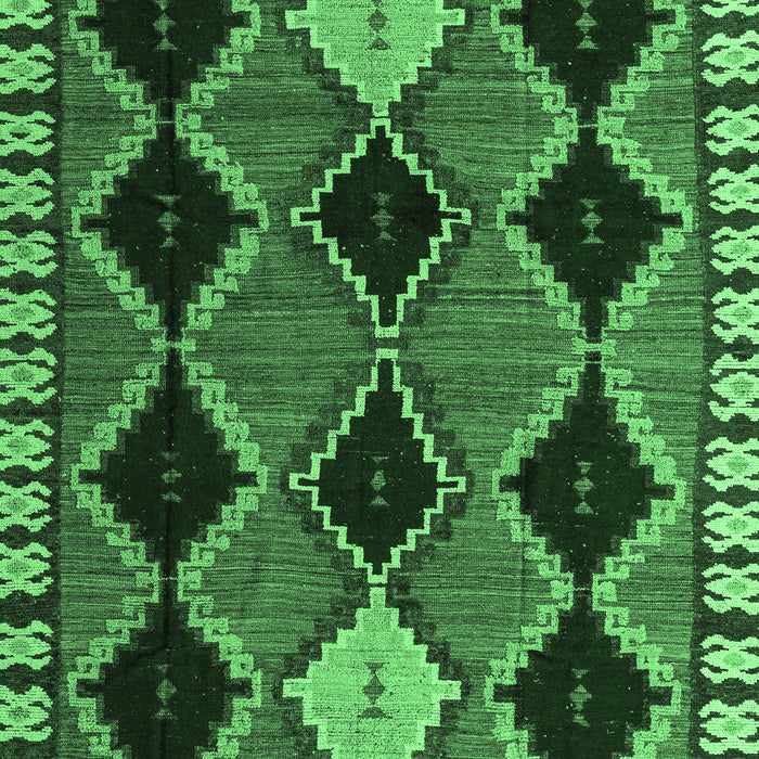 Machine Washable Abstract Emerald Green Modern Area Rugs, wshabs4992emgrn