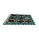 Sideview of Machine Washable Abstract Light Blue Modern Rug, wshabs4992lblu