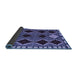 Sideview of Abstract Blue Modern Rug, abs4992blu