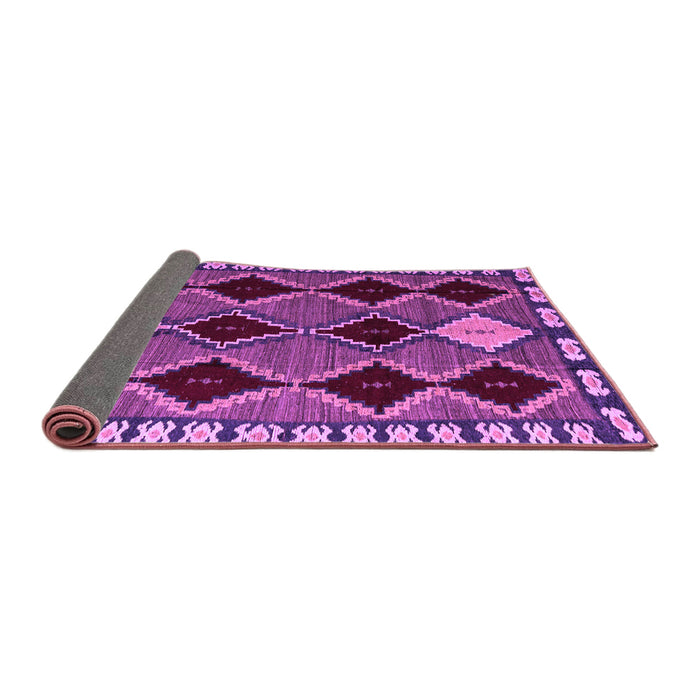 Sideview of Abstract Purple Modern Rug, abs4992pur