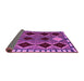 Sideview of Abstract Purple Modern Rug, abs4992pur