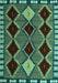 Abstract Turquoise Modern Rug, abs4992turq