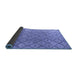 Sideview of Abstract Blue Modern Rug, abs4993blu