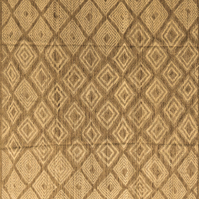 Square Abstract Brown Modern Rug, abs4993brn