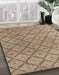 Machine Washable Abstract Brown Sugar Brown Rug in a Family Room, wshabs4993