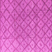 Square Abstract Pink Modern Rug, abs4993pnk