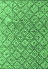 Abstract Emerald Green Modern Rug, abs4993emgrn