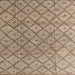 Square Machine Washable Abstract Brown Sugar Brown Rug, wshabs4993