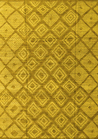 Abstract Yellow Modern Rug, abs4993yw