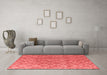 Modern Red Washable Rugs