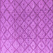 Square Abstract Purple Modern Rug, abs4993pur