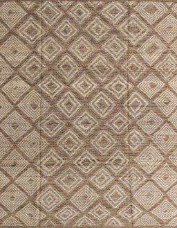 Abstract Brown Modern Rug, abs4993