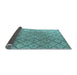 Sideview of Abstract Light Blue Modern Rug, abs4993lblu