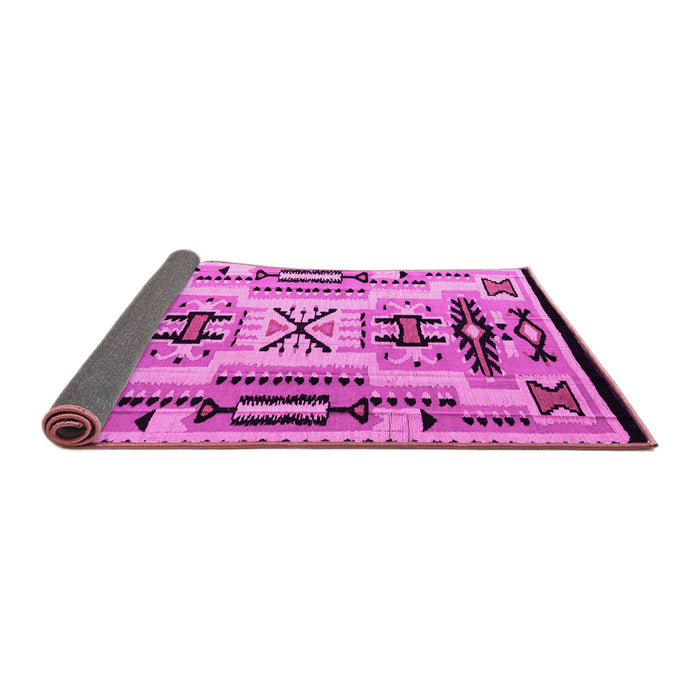 Sideview of Abstract Pink Modern Rug, abs4994pnk