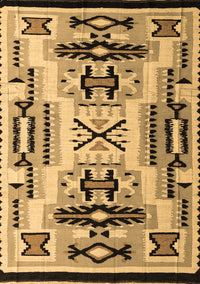 Abstract Brown Modern Rug, abs4994brn