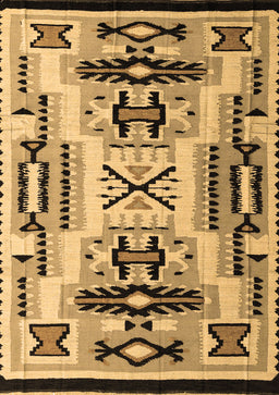 Abstract Brown Modern Rug, abs4994brn