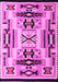 Machine Washable Abstract Pink Modern Rug, wshabs4994pnk