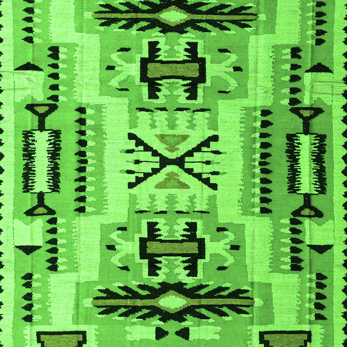 Machine Washable Abstract Green Modern Area Rugs, wshabs4994grn