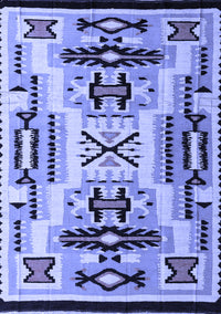 Abstract Blue Modern Rug, abs4994blu