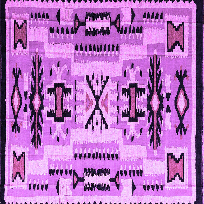 Square Abstract Purple Modern Rug, abs4994pur