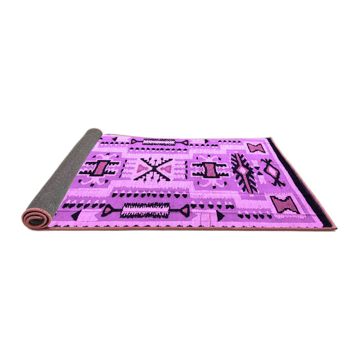 Sideview of Abstract Purple Modern Rug, abs4994pur