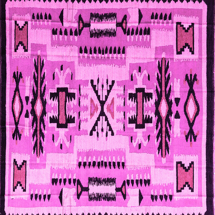 Square Abstract Pink Modern Rug, abs4994pnk