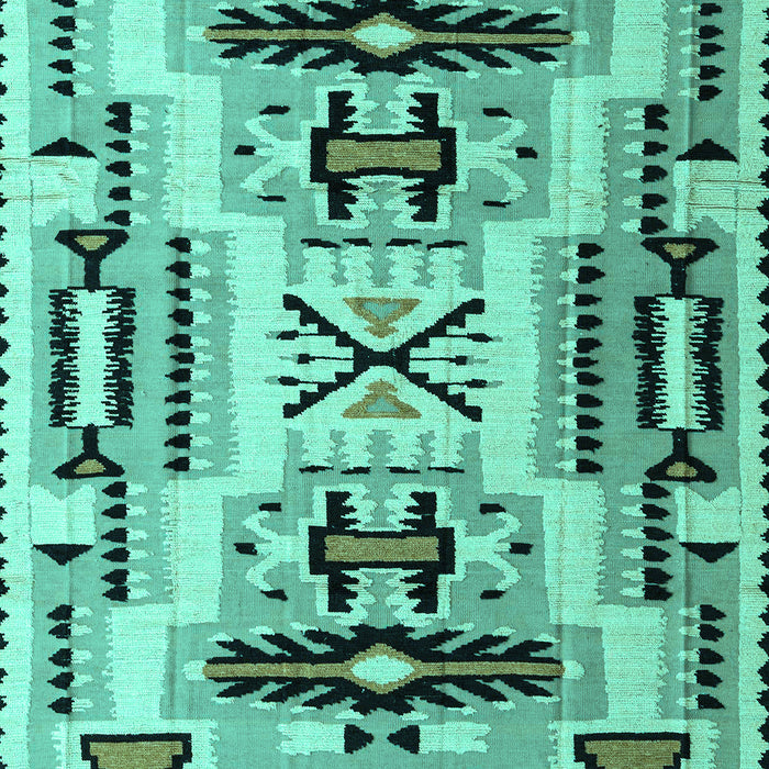 Machine Washable Abstract Turquoise Modern Area Rugs, wshabs4994turq