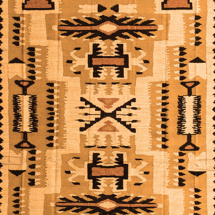 Abstract Orange Modern Rug, abs4994org