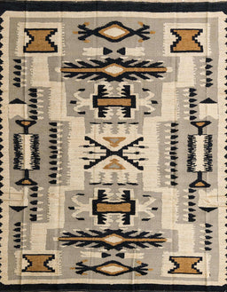 Abstract Coffee Brown Modern Rug, abs4994
