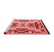 Modern Red Washable Rugs