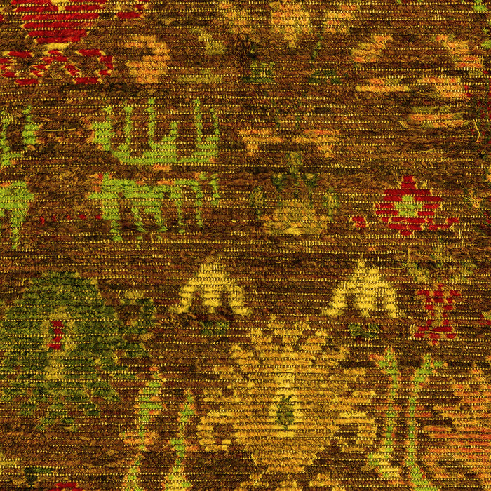 Abstract Yellow Modern Rug, abs4995yw