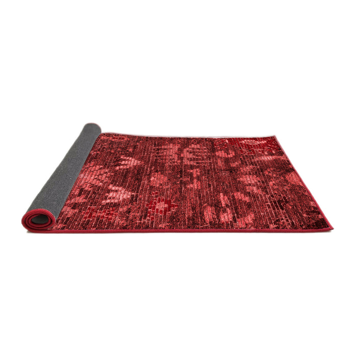 Abstract Red Modern Area Rugs