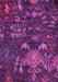 Machine Washable Abstract Purple Modern Area Rugs, wshabs4995pur