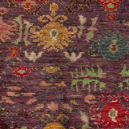 Square Abstract Red Modern Rug, abs4995