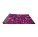 Sideview of Abstract Pink Modern Rug, abs4995pnk