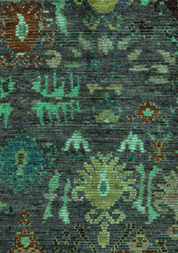 Abstract Turquoise Modern Rug, abs4995turq