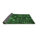 Sideview of Abstract Emerald Green Modern Rug, abs4995emgrn