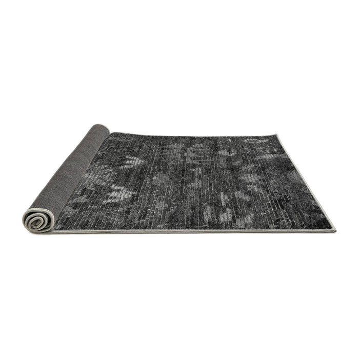 Sideview of Abstract Gray Modern Rug, abs4995gry
