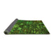 Sideview of Abstract Green Modern Rug, abs4995grn