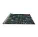 Sideview of Machine Washable Abstract Light Blue Modern Rug, wshabs4995lblu