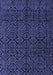 Machine Washable Abstract Blue Modern Rug, wshabs4996blu