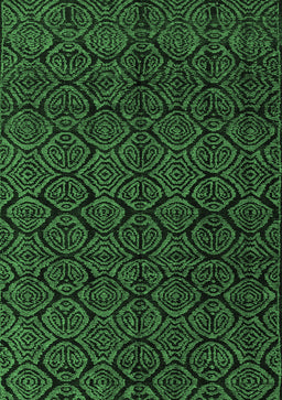 Abstract Emerald Green Modern Rug, abs4996emgrn