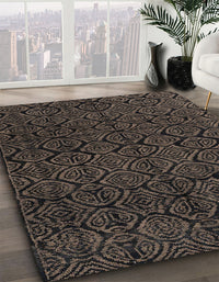 Abstract Puce Purple Modern Rug, abs4996