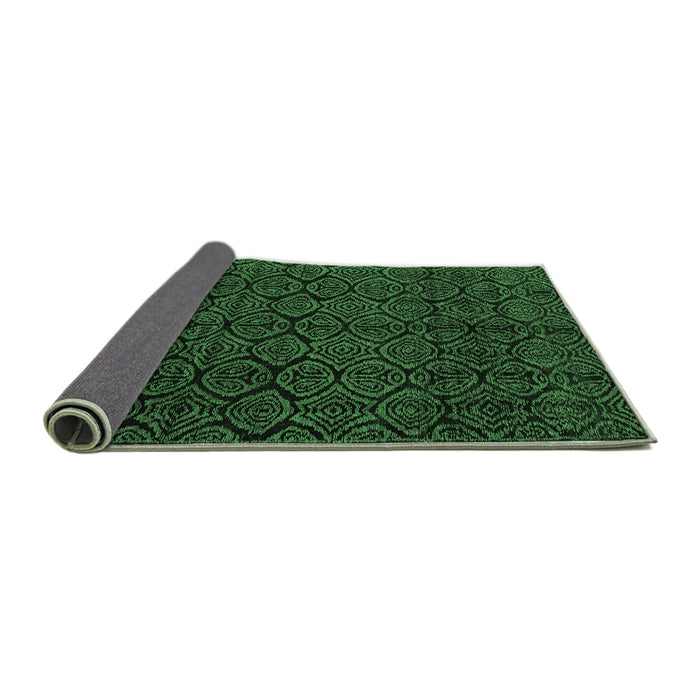 Sideview of Abstract Emerald Green Modern Rug, abs4996emgrn