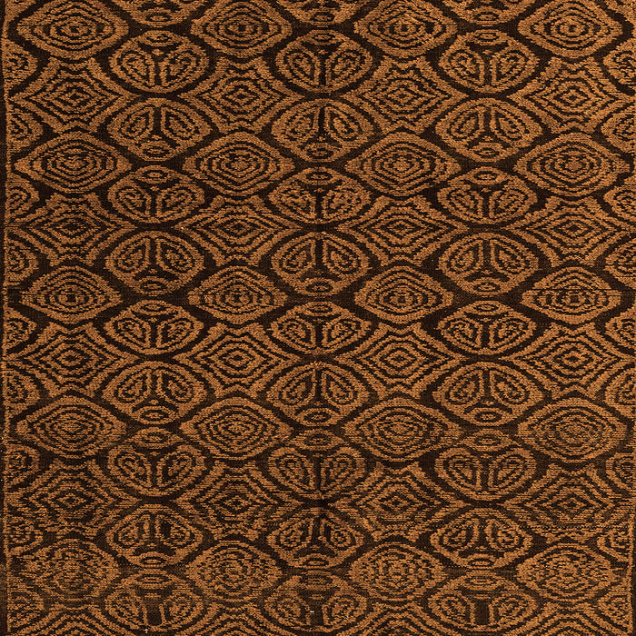 Square Abstract Orange Modern Rug, abs4996org