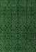 Machine Washable Abstract Emerald Green Modern Area Rugs, wshabs4996emgrn