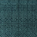 Square Machine Washable Abstract Light Blue Modern Rug, wshabs4996lblu